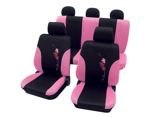 Autostoelhoezen - Flower - Rose