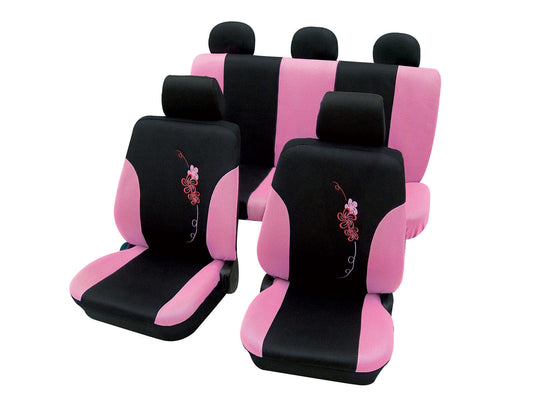 Autostoelhoezen - Flower - Rose