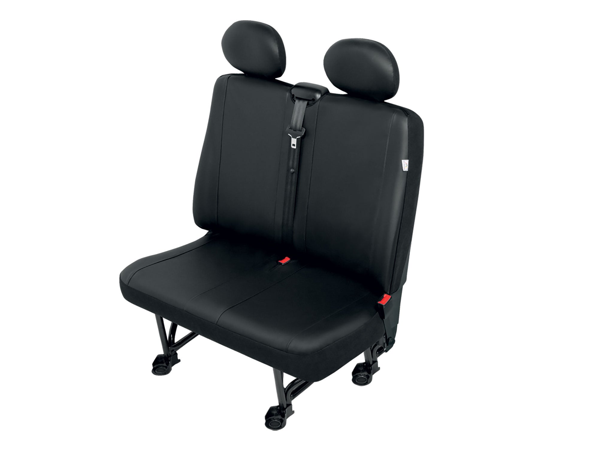 Autostoelhoes bedrijfswagens - Duobank 2-zits - Skai kunstleder - DV2-Table - Zwart