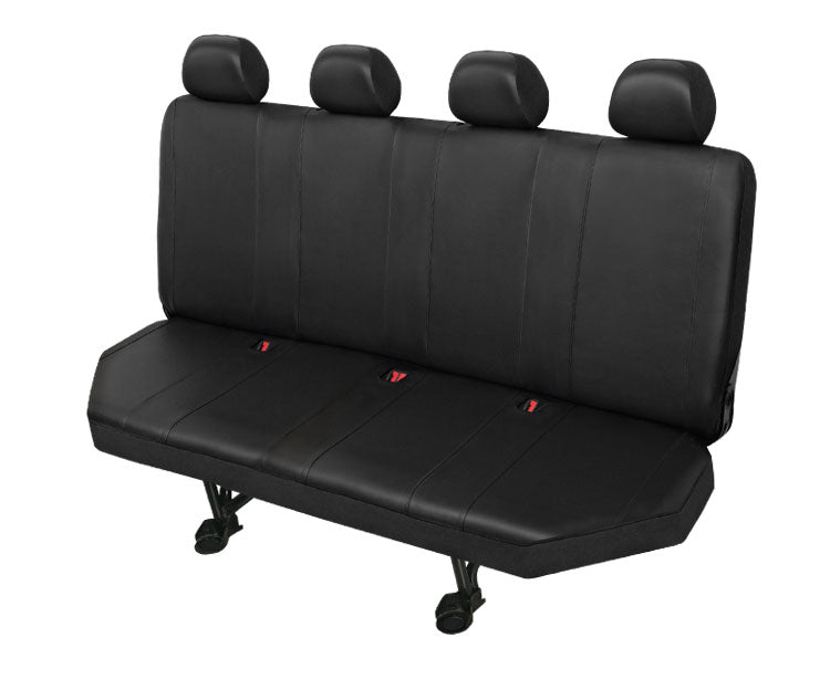 Autostoelhoes bedrijfswagens - Achterbank 4-zits - Skai kunstleder - DV4 XL - Zwart