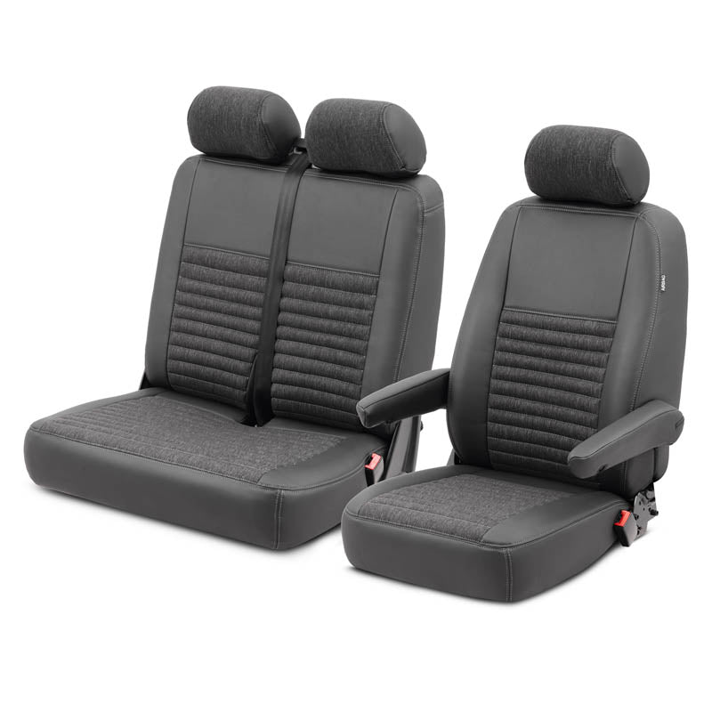 Pasvorm Stoelhoezen Volkswagen Crafter Bestelwagen (2006-2017) - stof, kunstleer of stof / kunstleer