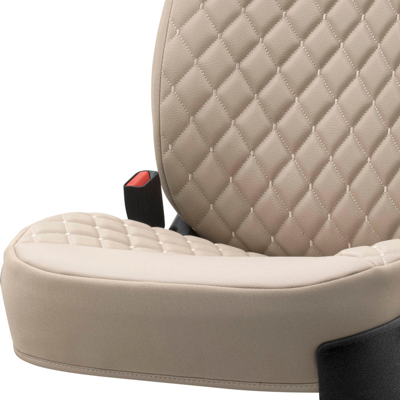Stoelhoes - Stoelbeschermer RSX Diamond beige met beige stiksel (eenvoudige montage) - kunstleer