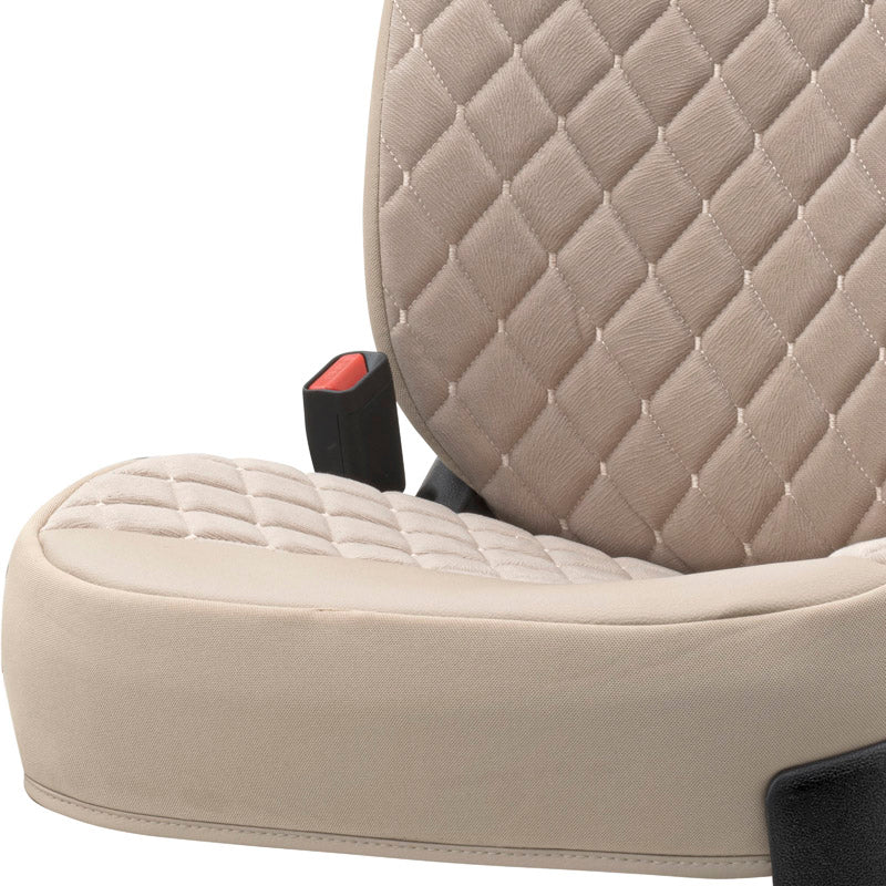 Stoelhoes - Stoelbeschermer RSX Diamond beige met beige stiksel (eenvoudige montage) - luxe suede met kunstleer