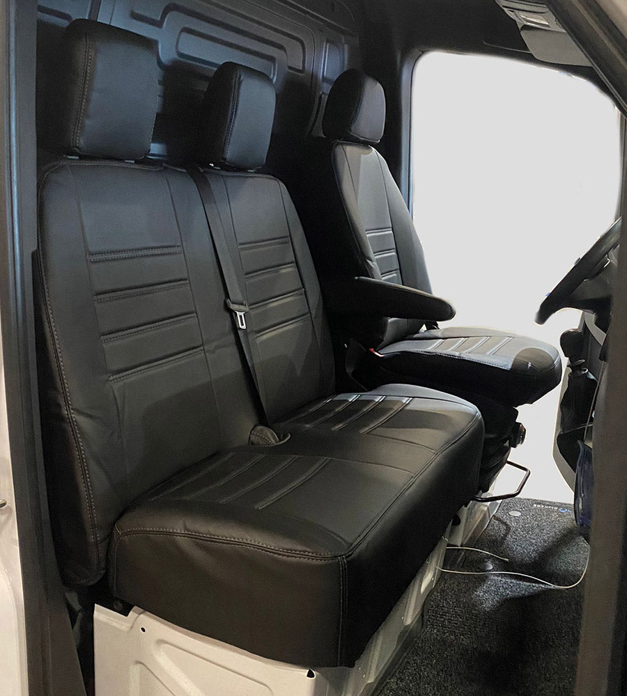 Pasvorm Stoelhoezen Mercedes Sprinter Bestelwagen (2018-Heden) - Kunstleer