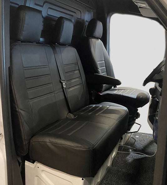 Pasvorm Stoelhoezen Mercedes Sprinter Bestelwagen (2018-Heden) - Kunstleer
