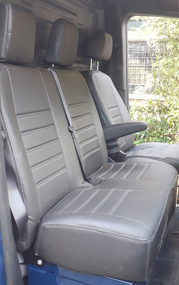 Pasvorm Stoelhoezen Mercedes Sprinter Bestelwagen (2018-Heden) - Kunstleer