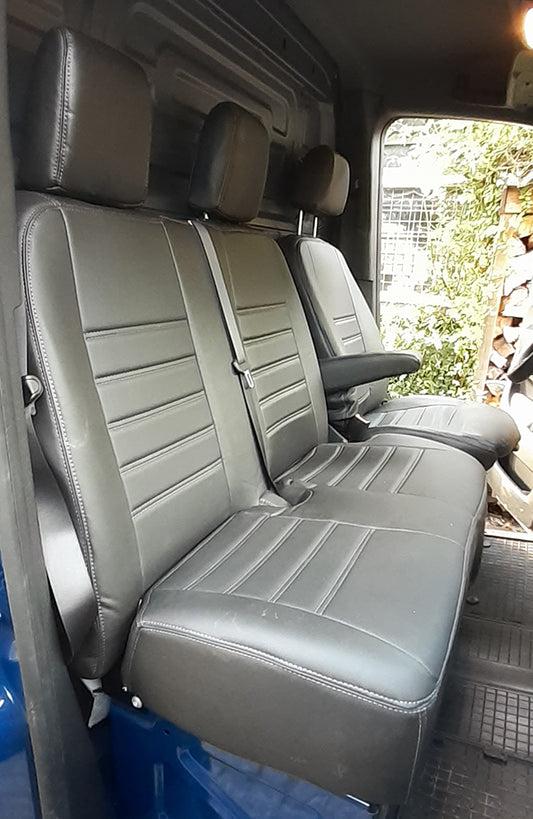 Pasvorm Stoelhoezen Mercedes Sprinter Bestelwagen (2018-Heden) - Kunstleer