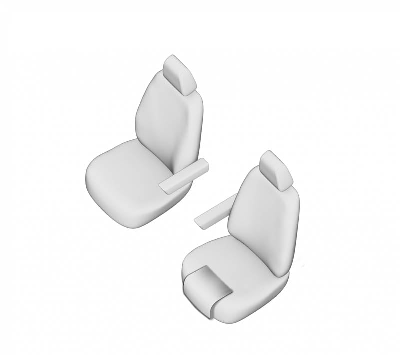 Pasvorm Stoelhoezen Mercedes Sprinter Bestelwagen (2018-Heden) - Kunstleer