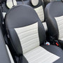 Pasvorm Stoelhoezen Fiat 500 hatchback (2007-2013) - Kunstleer