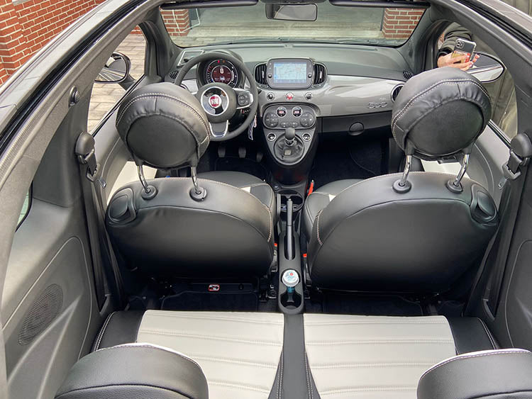 Pasvorm Stoelhoezen Fiat 500 hatchback (2007-2013) - Kunstleer