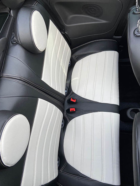 Pasvorm Stoelhoezen Fiat 500 hatchback (2007-2013) - Kunstleer