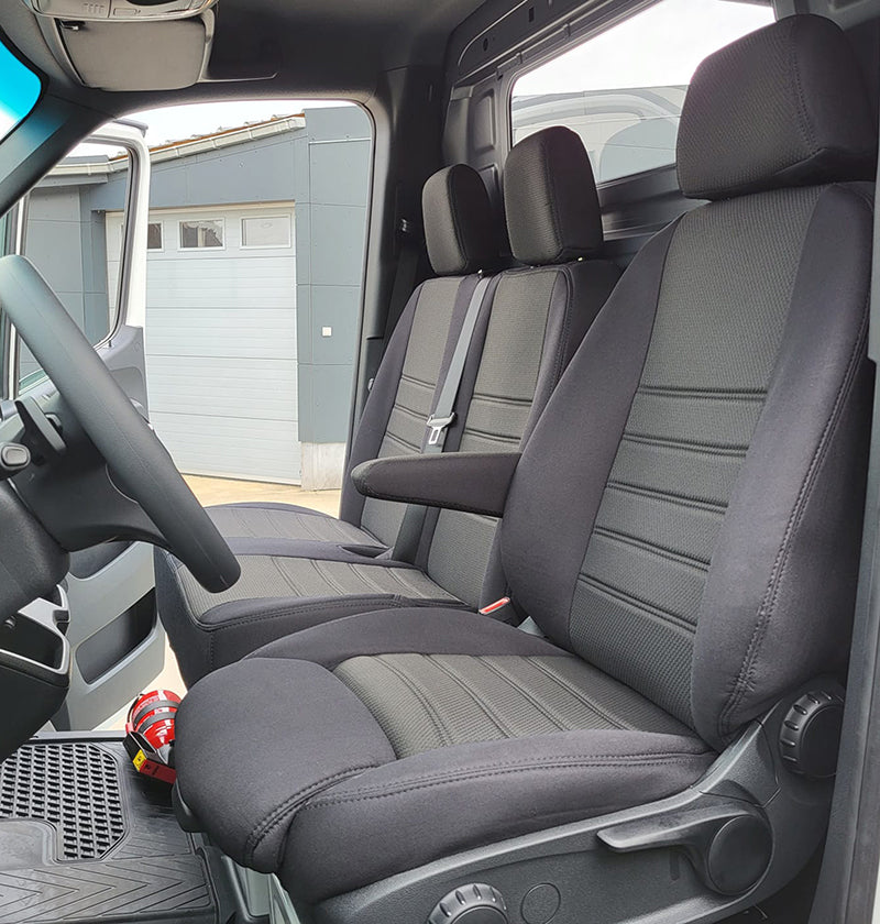 Pasvorm Stoelhoezen Mercedes Sprinter Bestelwagen (2018-Heden) - Stof